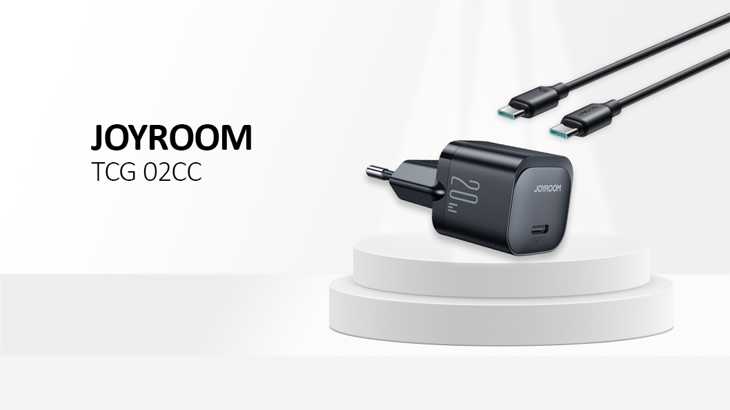  Fast Charger(EU)-Black+100W C to C Cable 1.2m Black