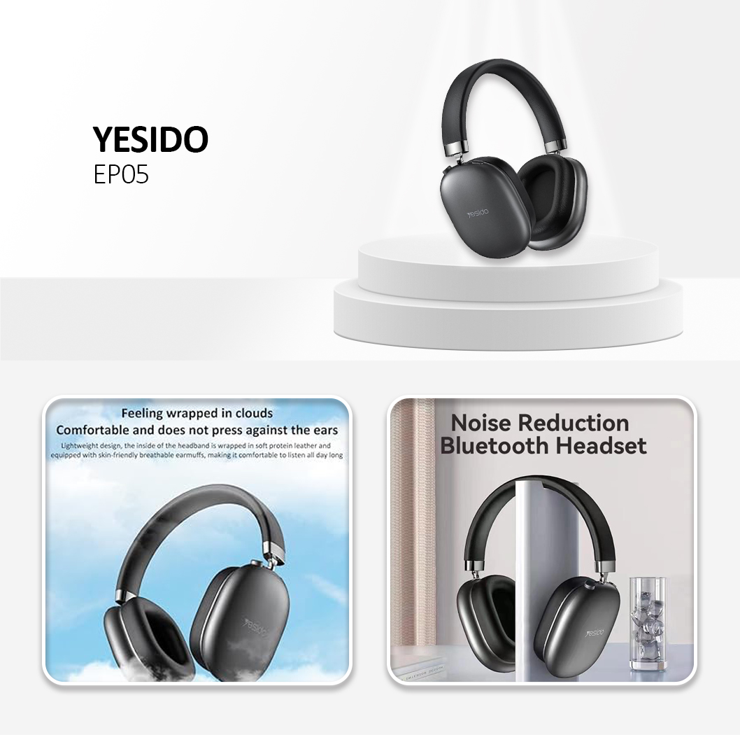 YESIDO EP05 Wireless Headset Black
