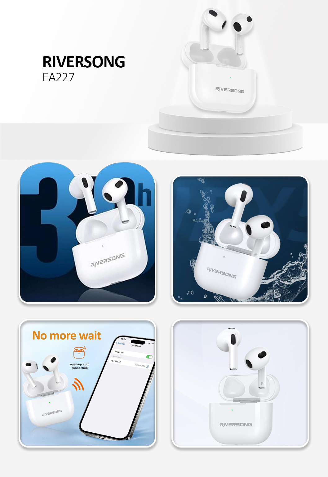 Riversong (Airfly L3) TWS Earbuds White