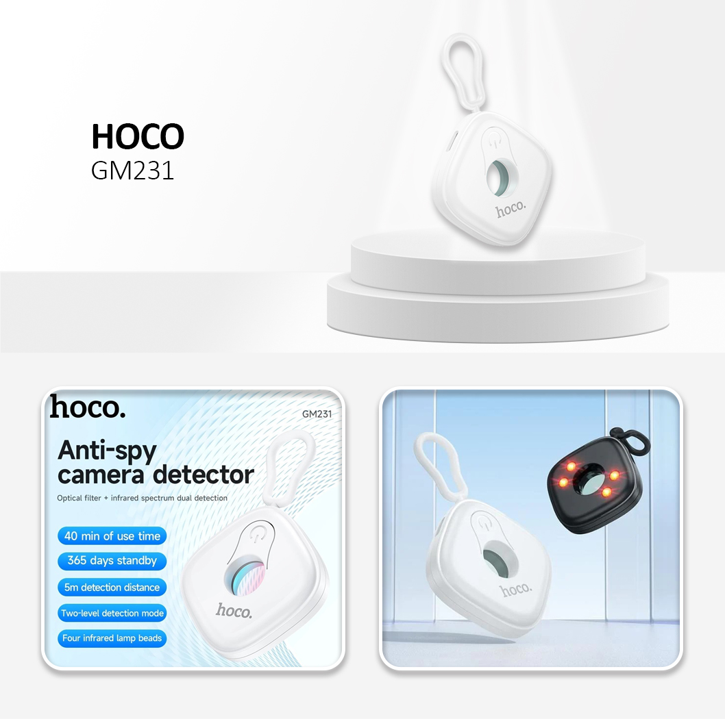 HOCO anti-spy camera detector GM231 white