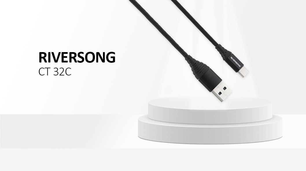 Riversong Alpha S Nylon Braided Type-C Cable Black