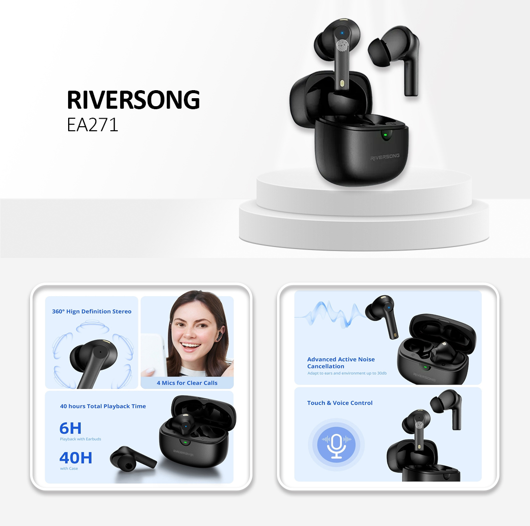 Riversong Utopia H5 TWS Earbuds Black