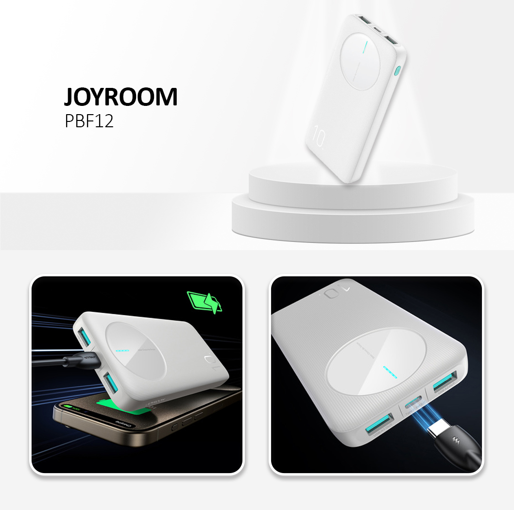 2.1A power bank 10000mAh, White Color