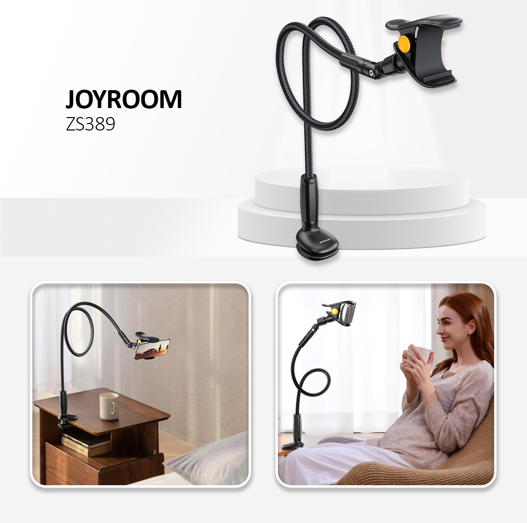 Gooseneck Phone Holder,Black Color