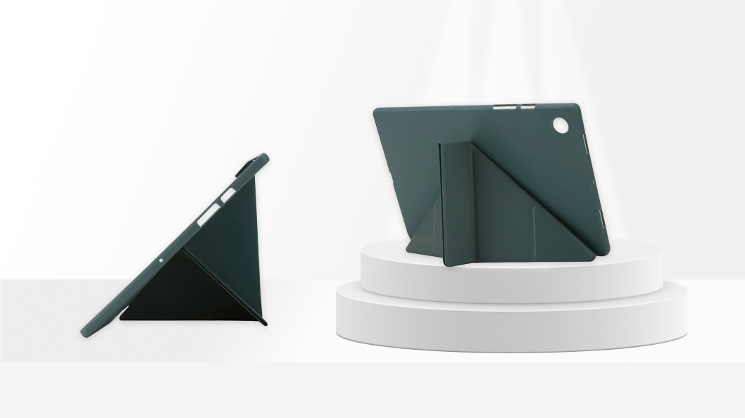 For Samsung Galaxy Tab A9 Case Cover with Origami Stand - Green