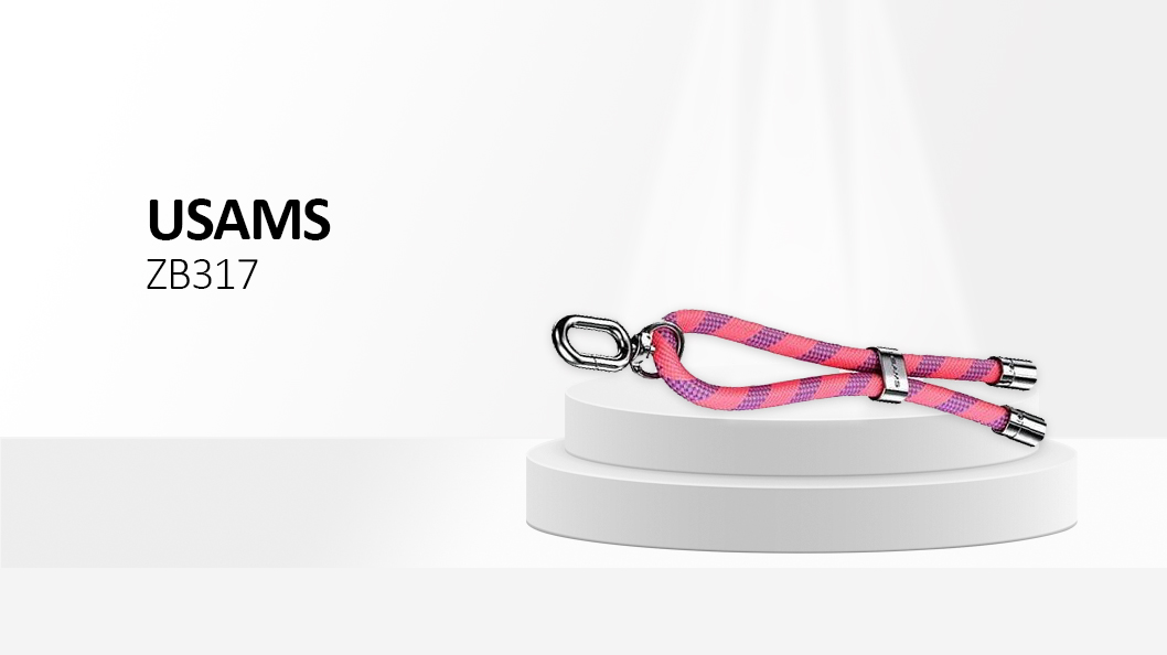 USAMS ZB317 34cm Phone Lanyard - Pink