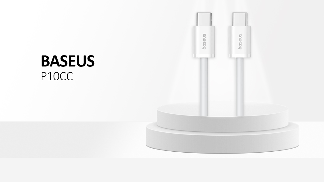 Baseus - Data Cable - Type-C to Type-C, 30W, 2m - Moon White