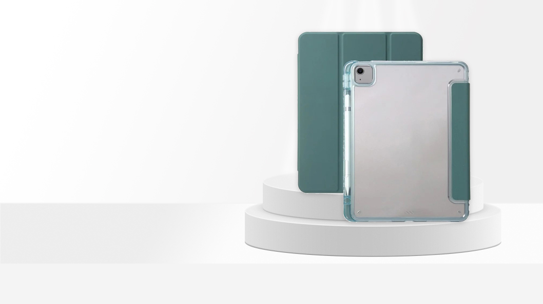 For iPad Air 11 Tablet Cover Tri-Fold Stand Tablet - Green