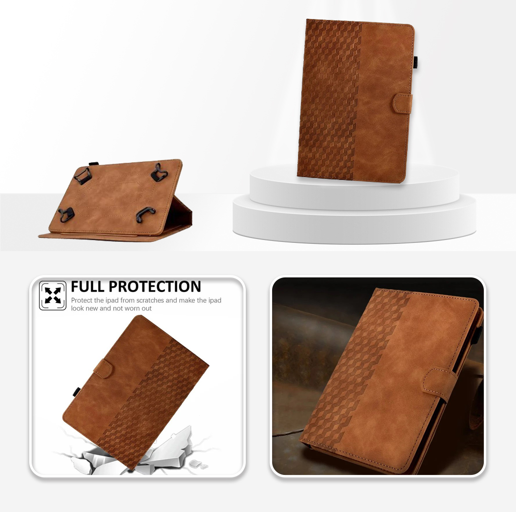 Universal 10 inch Tablet  Case with Card Slots / Stand - Brown