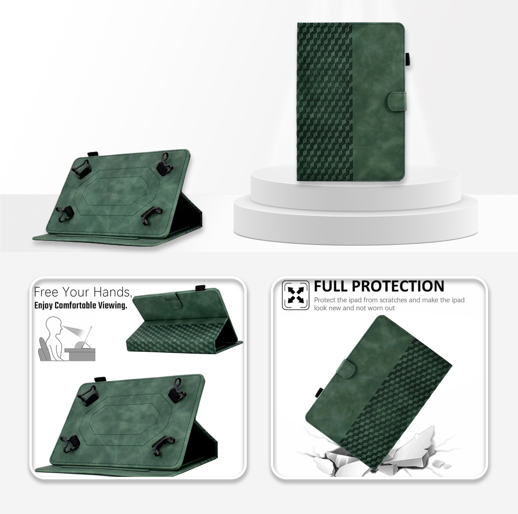  Universal 10 inch  Tablet  Case with Card Slots / Stand - Green