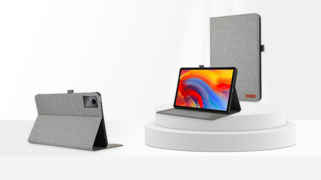 For Lenovo Tab M11 Plus Case Card Holder- Grey