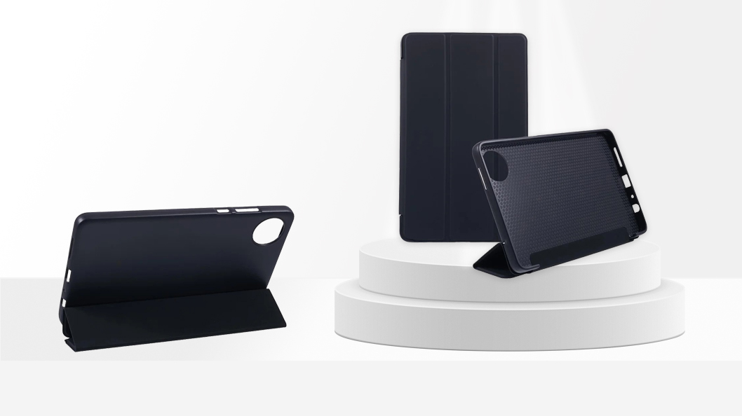 Tri-Fold Stand Tablet Cover For Xiaomi Redmi Pad SE Black