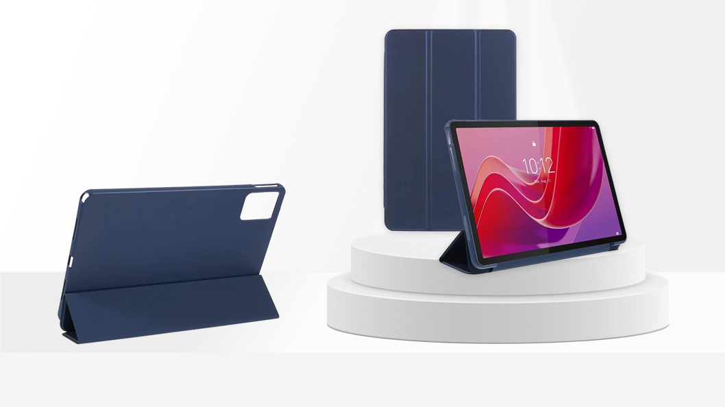  Tri-fold Stand Tablet Cover For Lenovo Tab M11  Blue