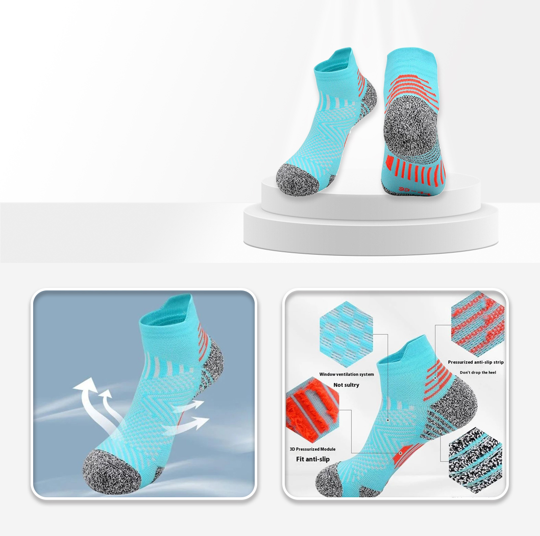 JCB3008 1 Pair Running Socks  M SIZE BLUE