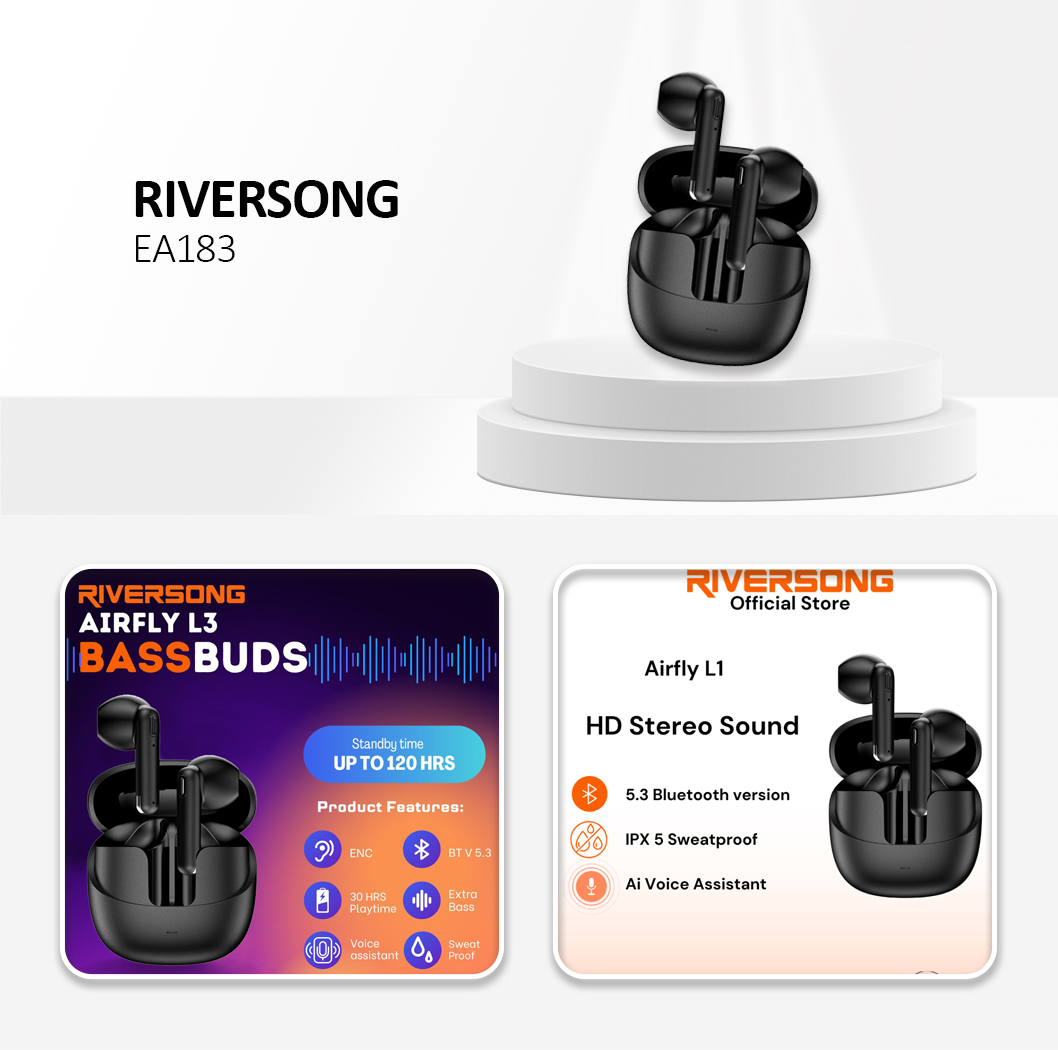Riversong (Airfly L1) TWS Earbuds Black