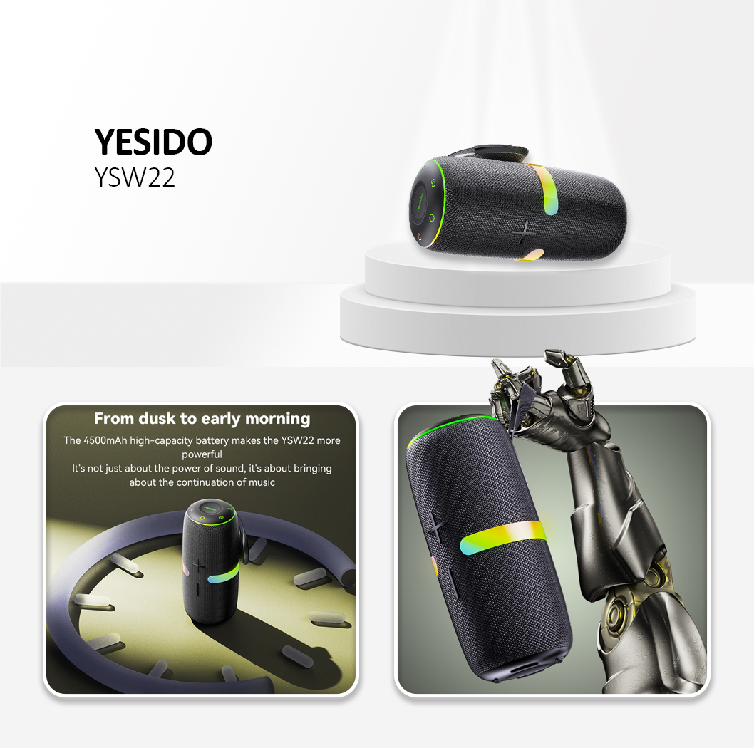 YESIDO YSW22 Wireless Speaker Black