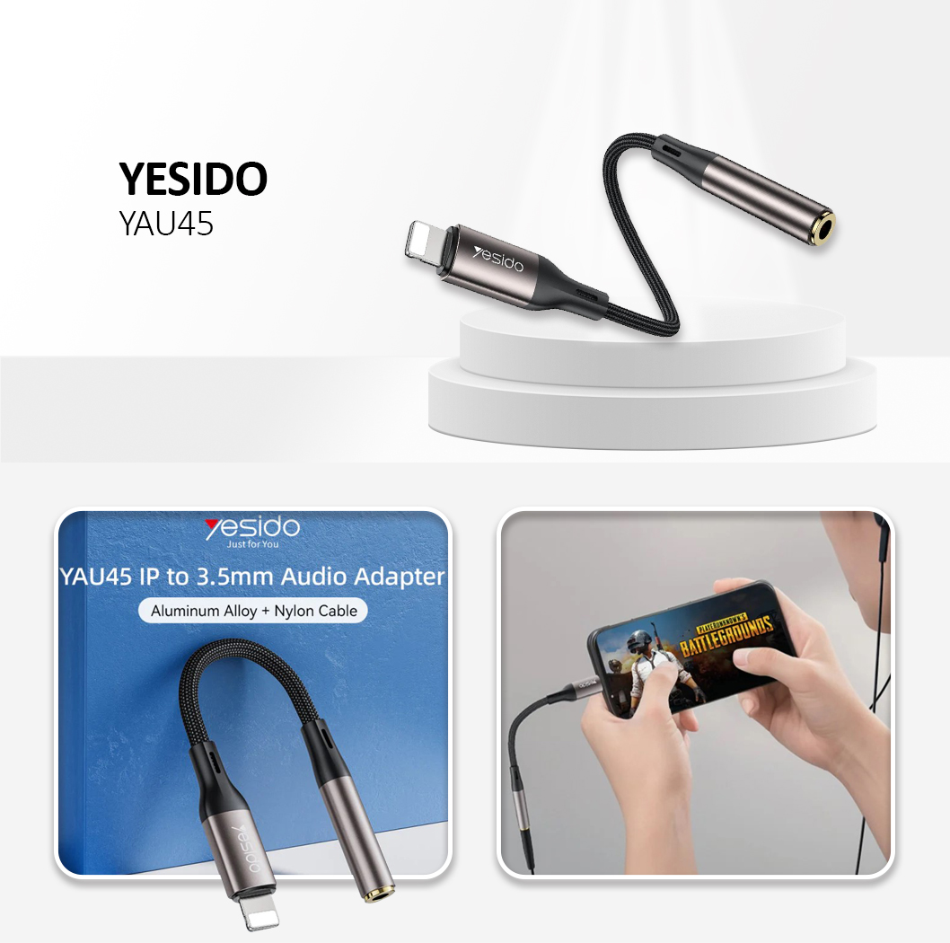 YESIDO YAU45 Direct Using IP Audio Adapter Black