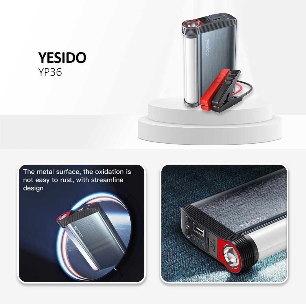 YESIDO YP36 Car Emergency Power Supply Black