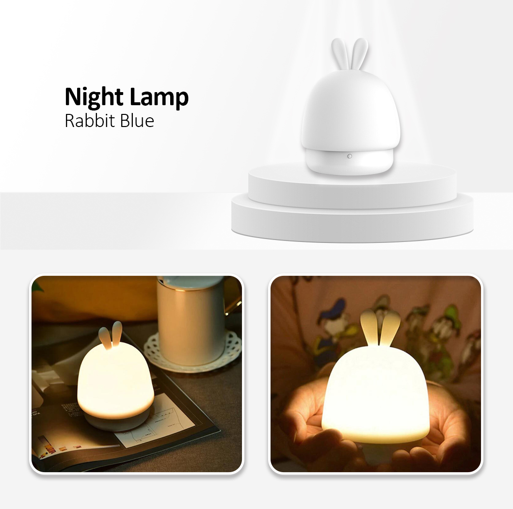 Night lamp W-008 Rabbit Blue