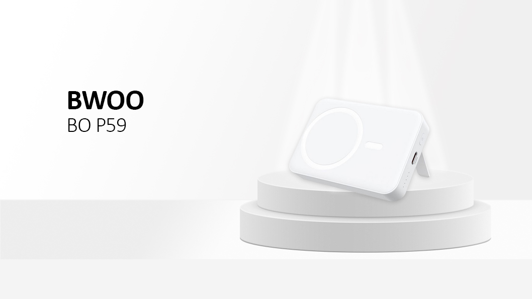 BWOO 20W 10000 mAh Power Bank, White