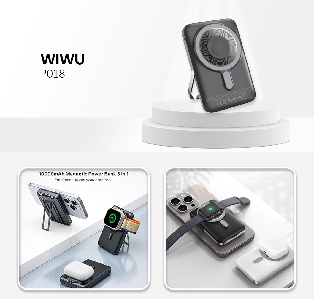 WIWU Elite Power Bank Wi-P018 10000 Grey