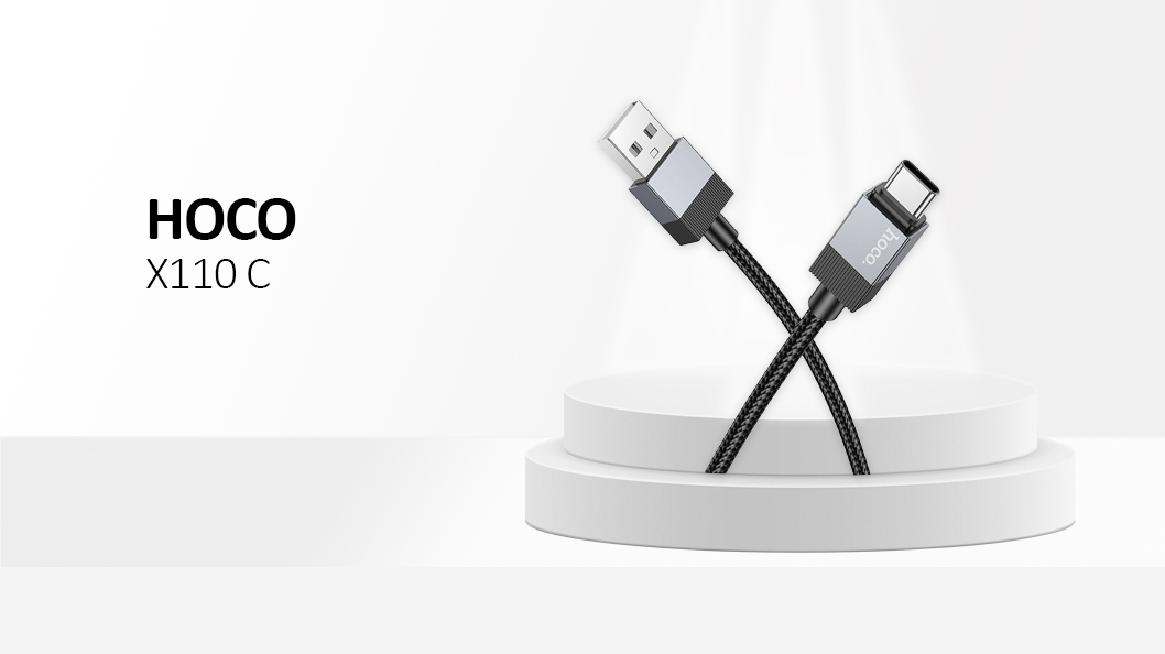 Hoco Cable USB A to Type C 3A X110 1 m Black