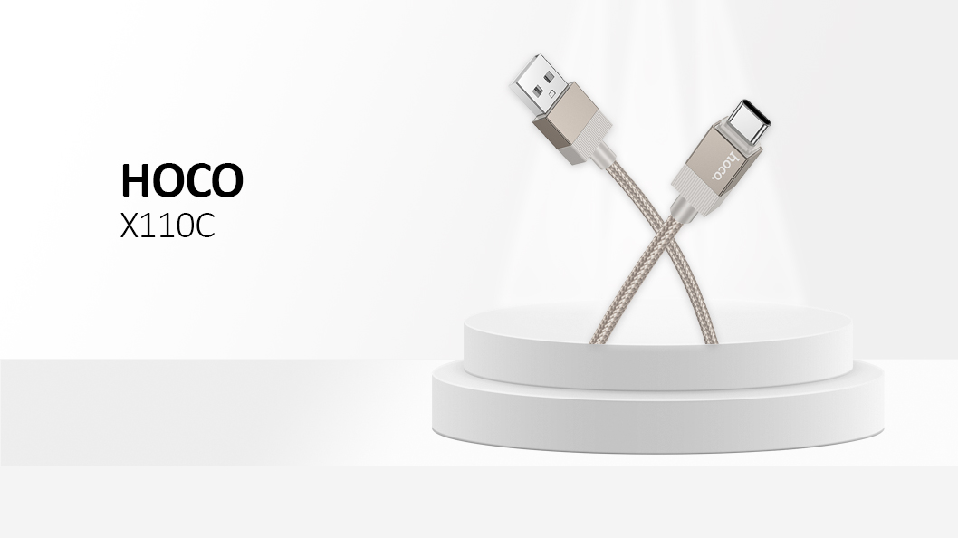 Hoco Cable USB A to Type C 3A X110 1 m Gold