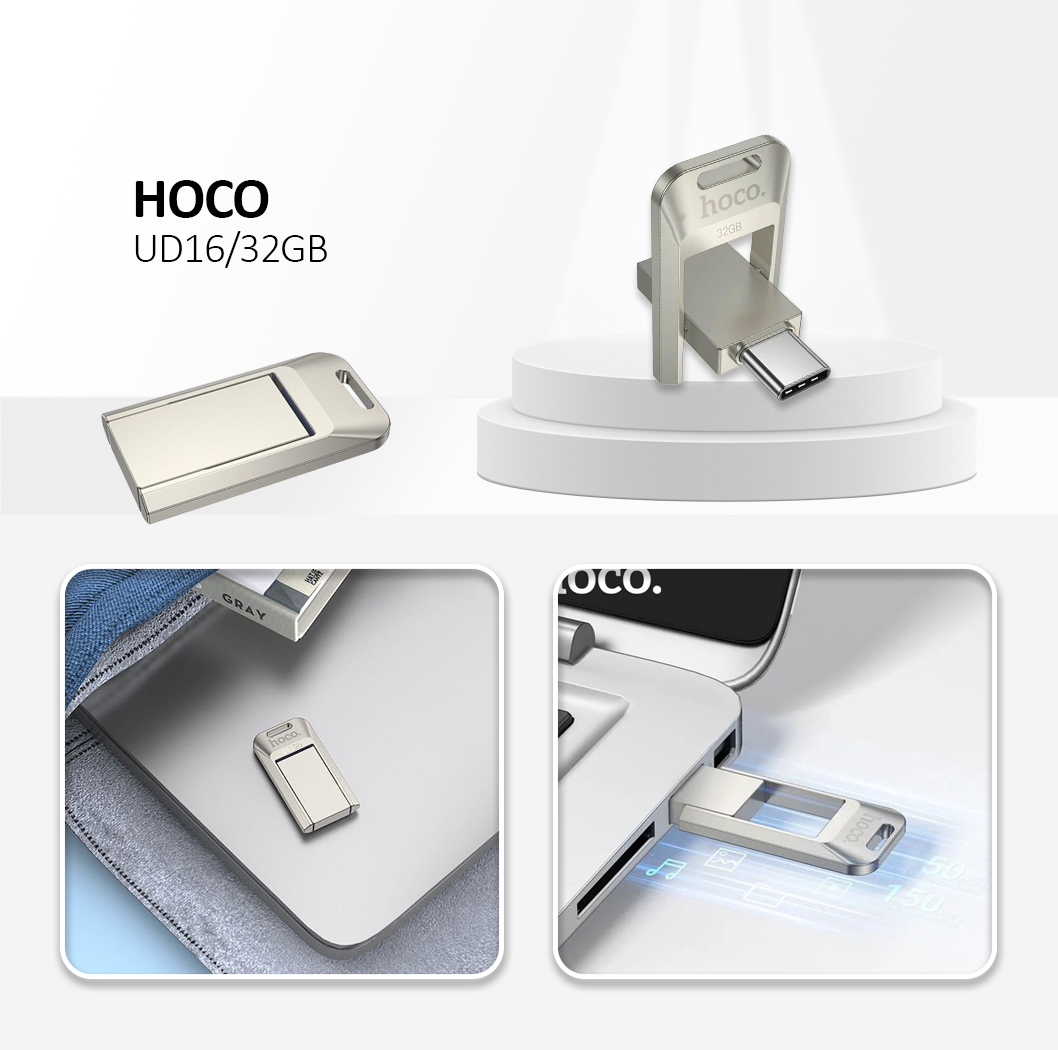 Hoco Pendrive  USB A + USB C UD16 32GB USB3.0