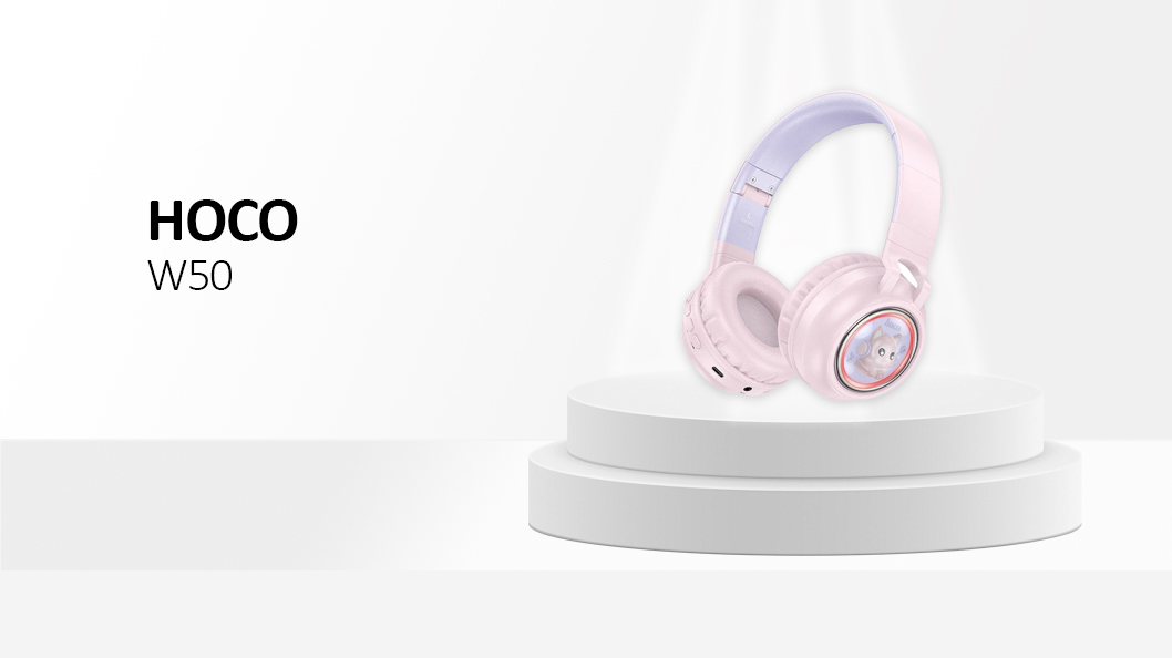 Hoco Wireless Headphones Bluetooth W50 Pink