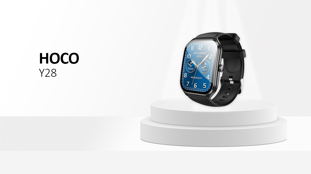 Hoco Smartwatch With Call Function AMOLED Y28 Black