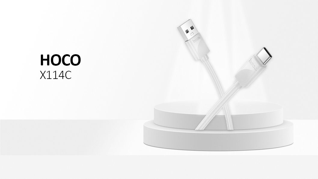Hoco Data Cable X114 Fast Charging Type-c White