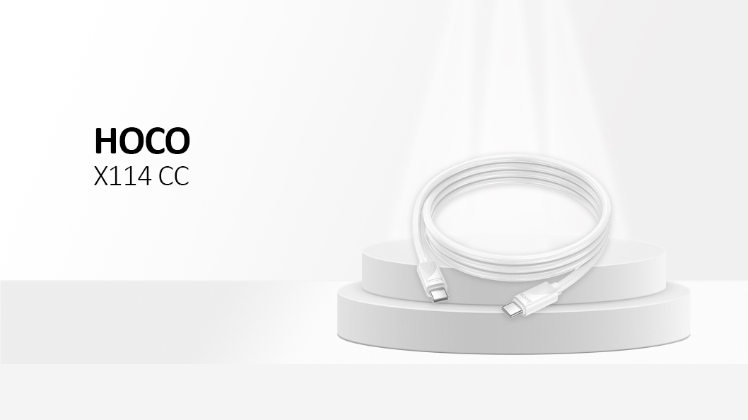 Hoco Cable Type C to Type C 3A 60W X114 1m White