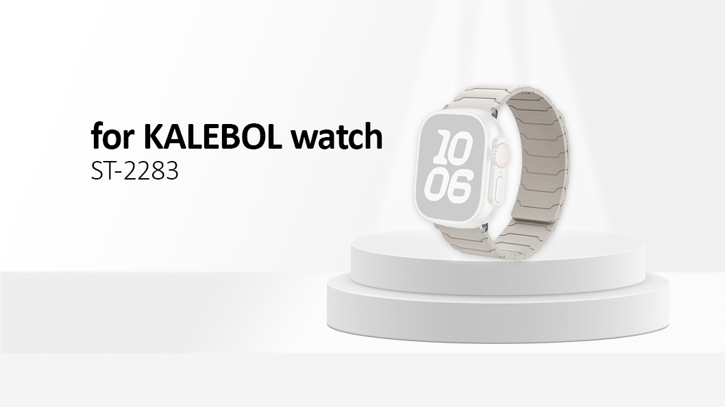 KALEBOL Silicone Magnetic Watch Band for Apple Watch 46mm 49mm 45mm 44mm 42mm Strap  - Starlight