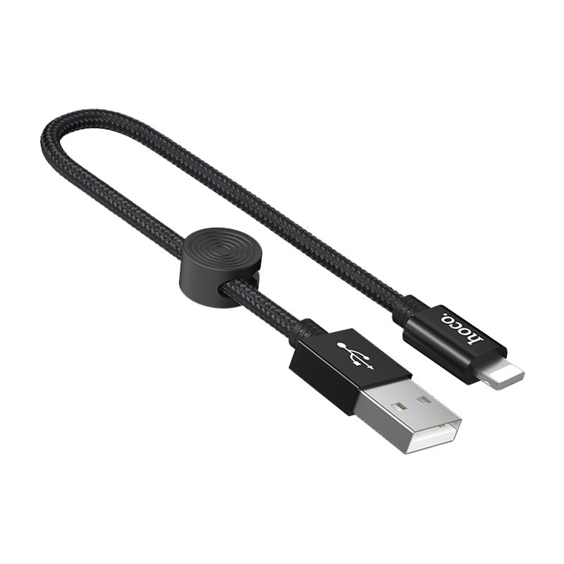 Hoco USB Cable Premium X35 Lightning 0.25m Black
