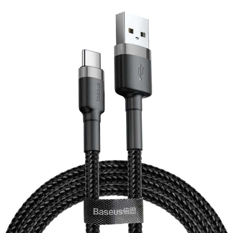 BASEUS USB Cable - Cafule CALKLF-AG1 IPHONE lightni ng 0.5M 2.4A black-gray