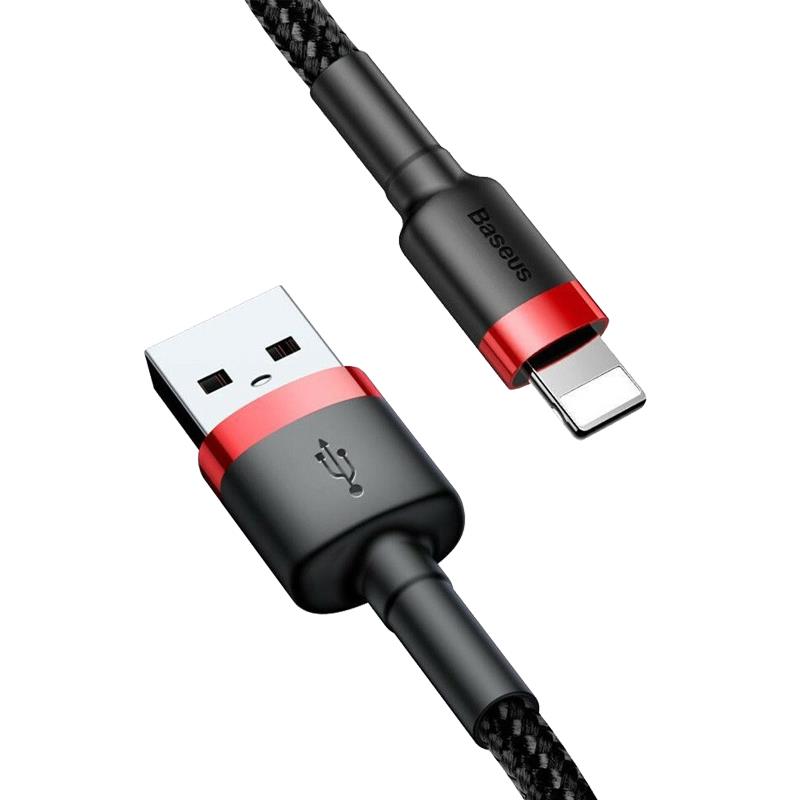 BASEUS USB Cable -R91 2A lightning 3m black and red