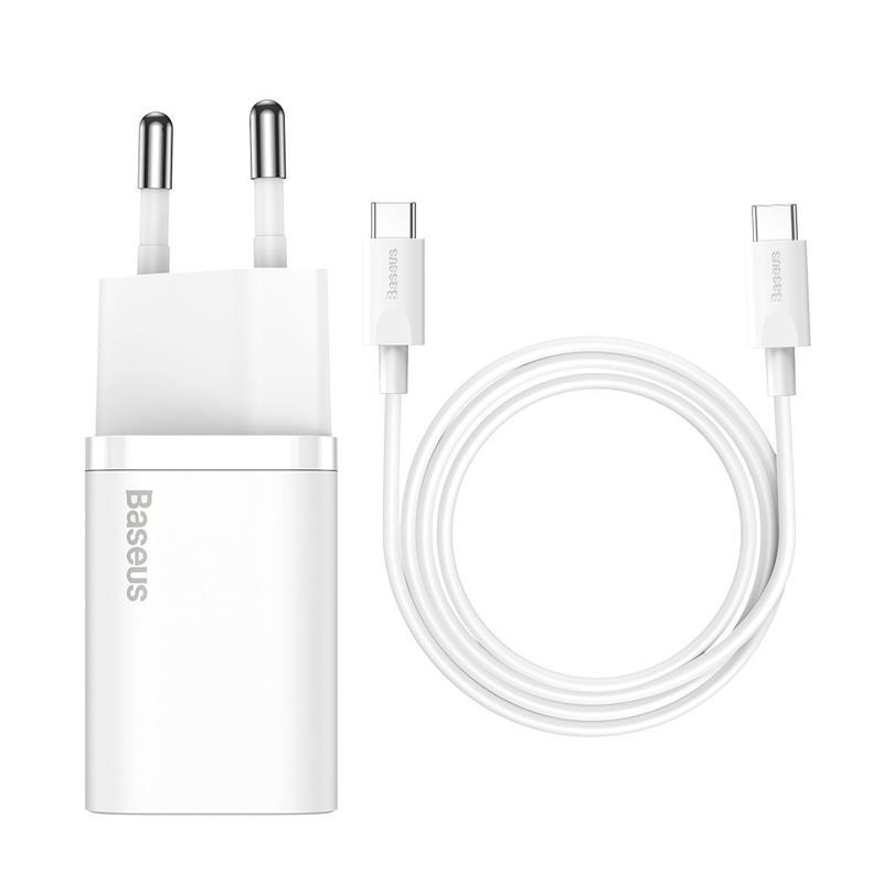Baseus Super Si Quick Charger Type-c to Type-c 25w White