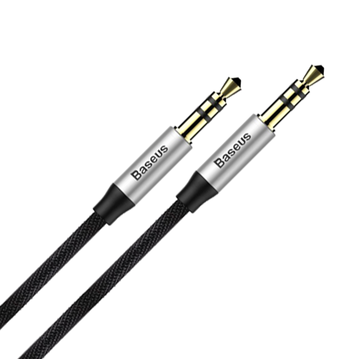 Baseus Yiven Audio Cable M30 1.5m Silver+Black