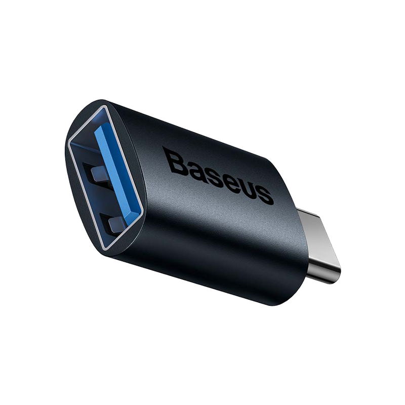 Baseus ZJJQ000003- OTG Adapter Ingenuity Series  - Type-C to USB 3.2, 10 Gbps - Blue
