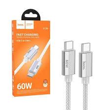 HOCO U134 FAST CHARGING DATA CABLE USB-C to USB-C GREY