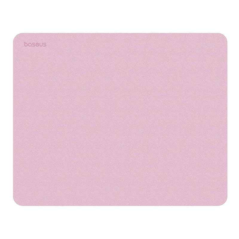 Baseus B01055504411-00 Mouse Pad for Office, Gaming, Home, PU Leather - Baby Pink