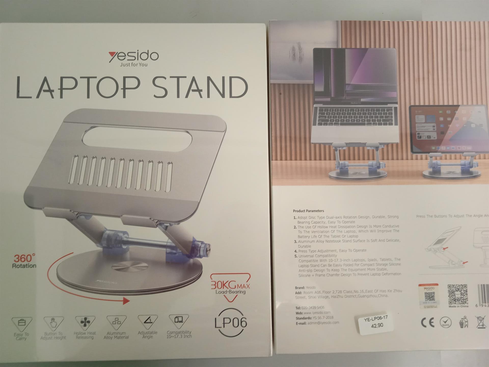 Laptop Holder Silver