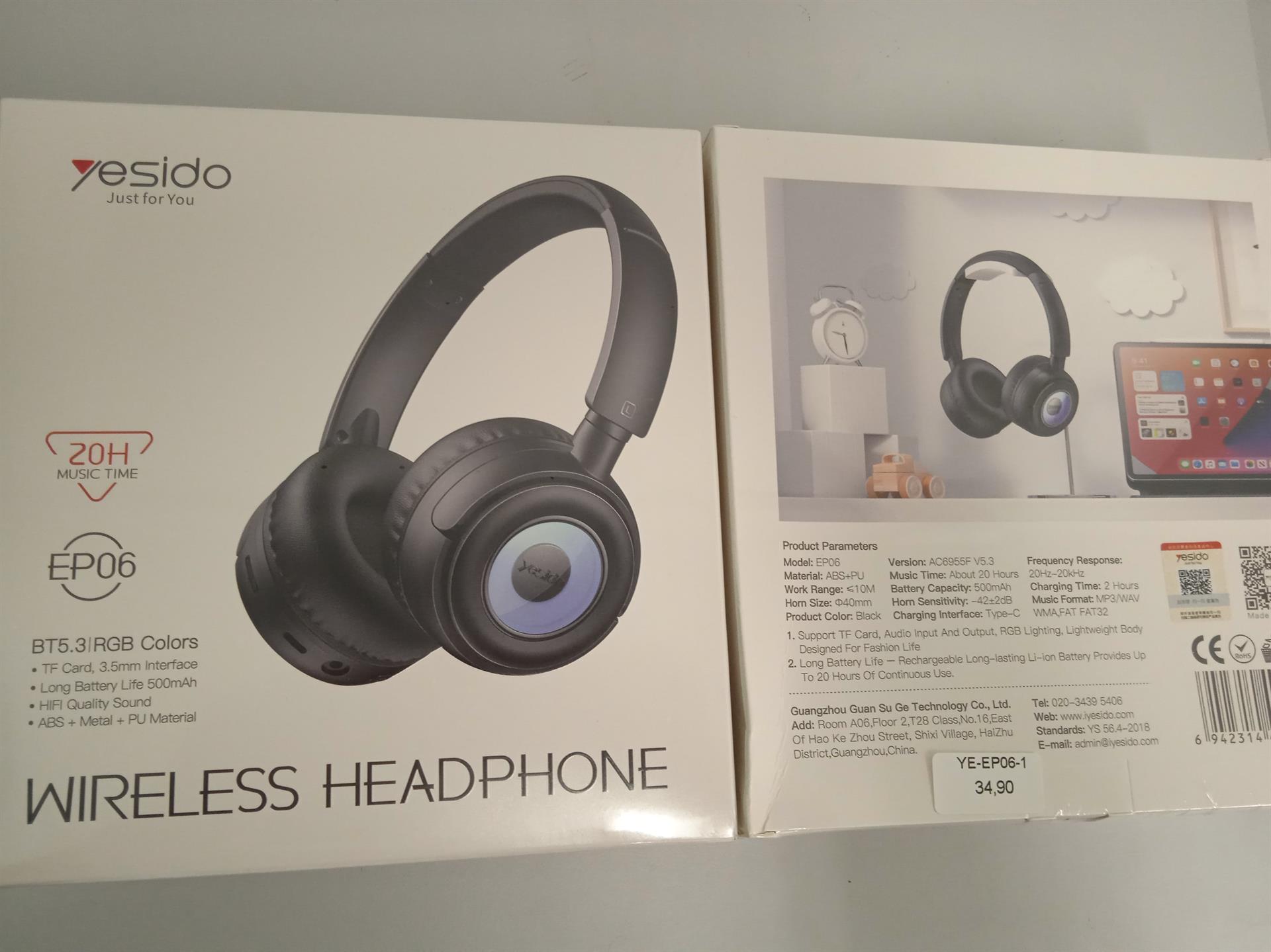 Child Wireless Headset Black