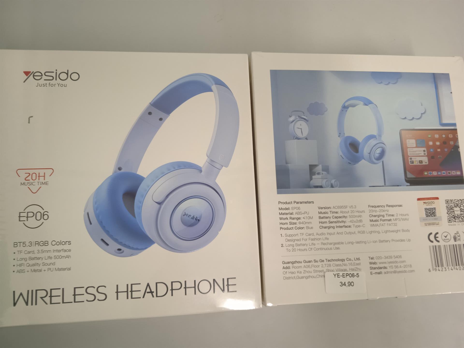 Child Wireless Headset Blue