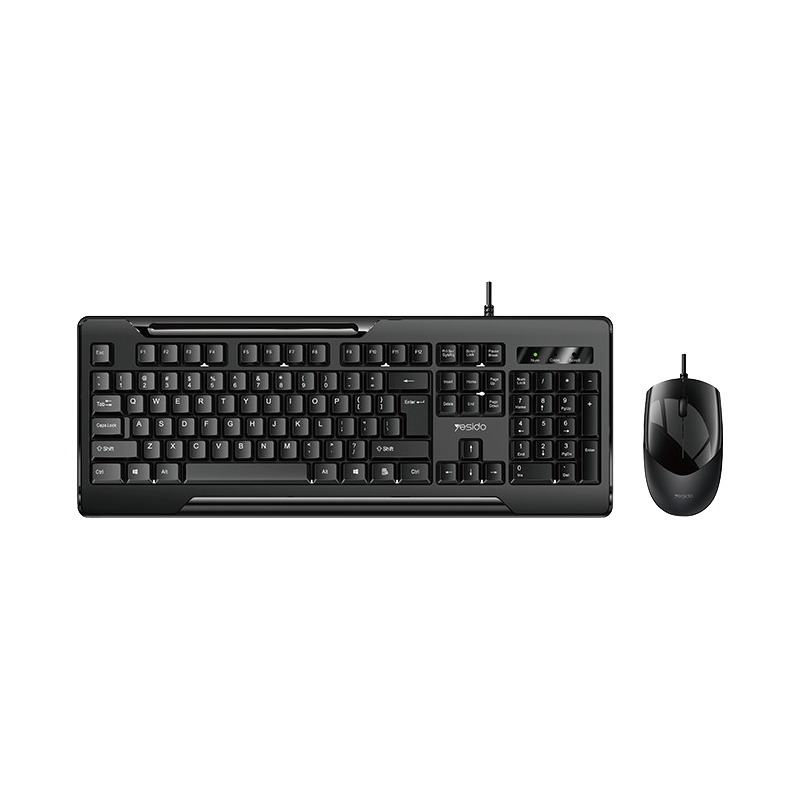 Wired Keyboard & Mouse set Black