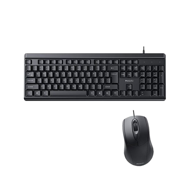 Wired Keyboard & Mouse set Black