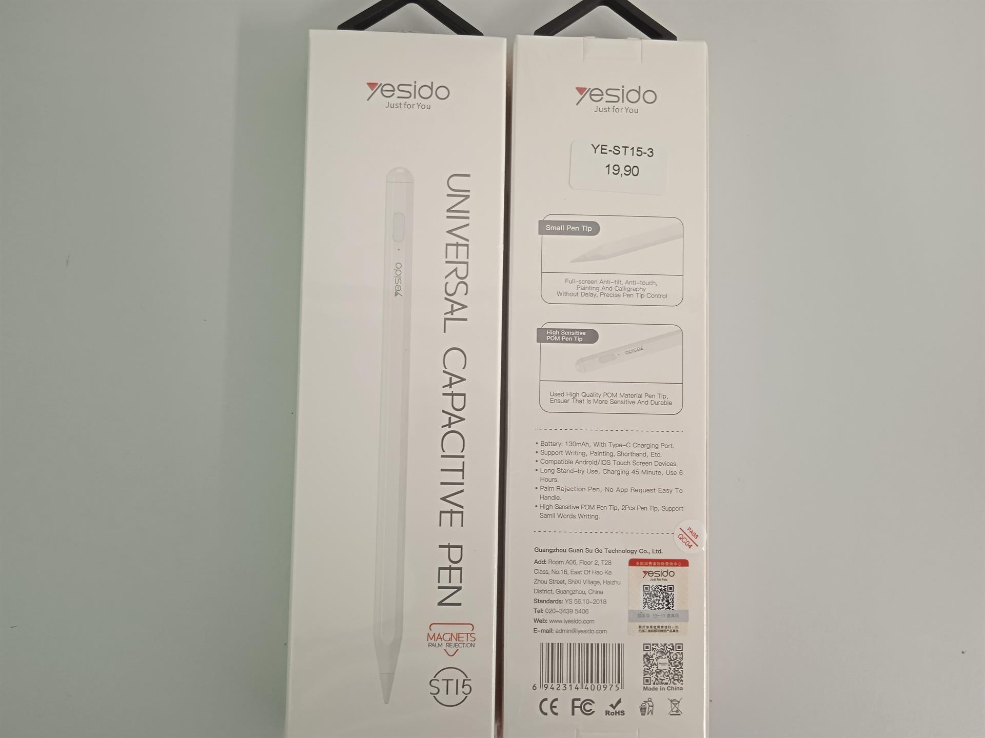 Type-C Port Active Stylus Pen White
