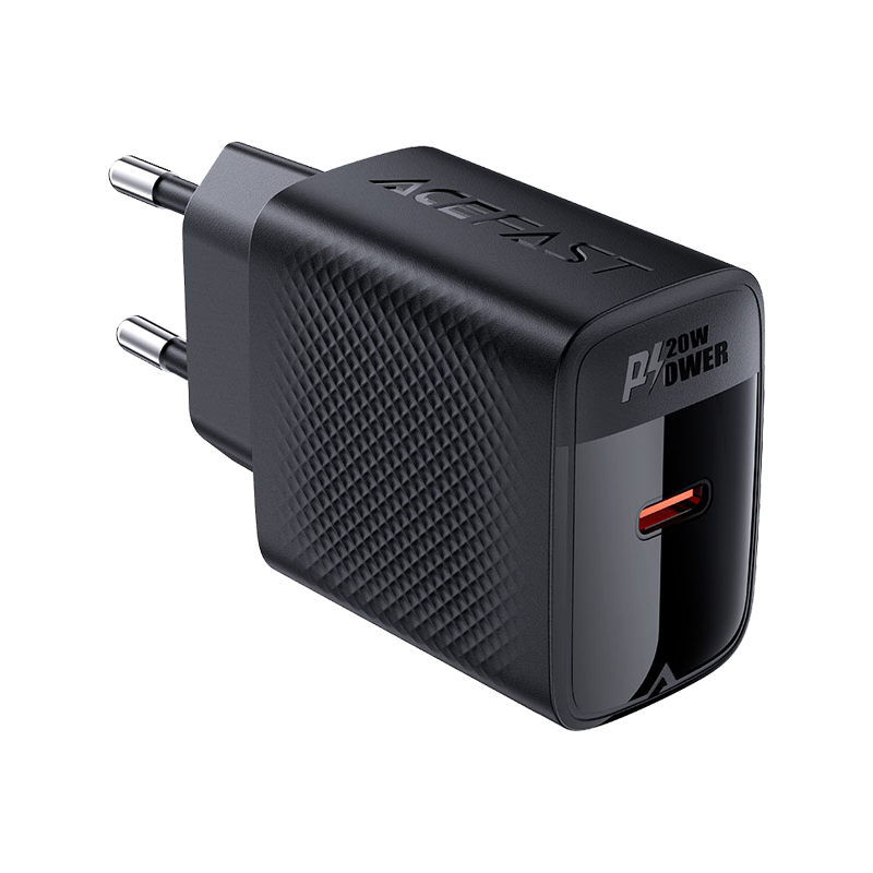 A82 PD20W GaN Single USB-C Charger Black