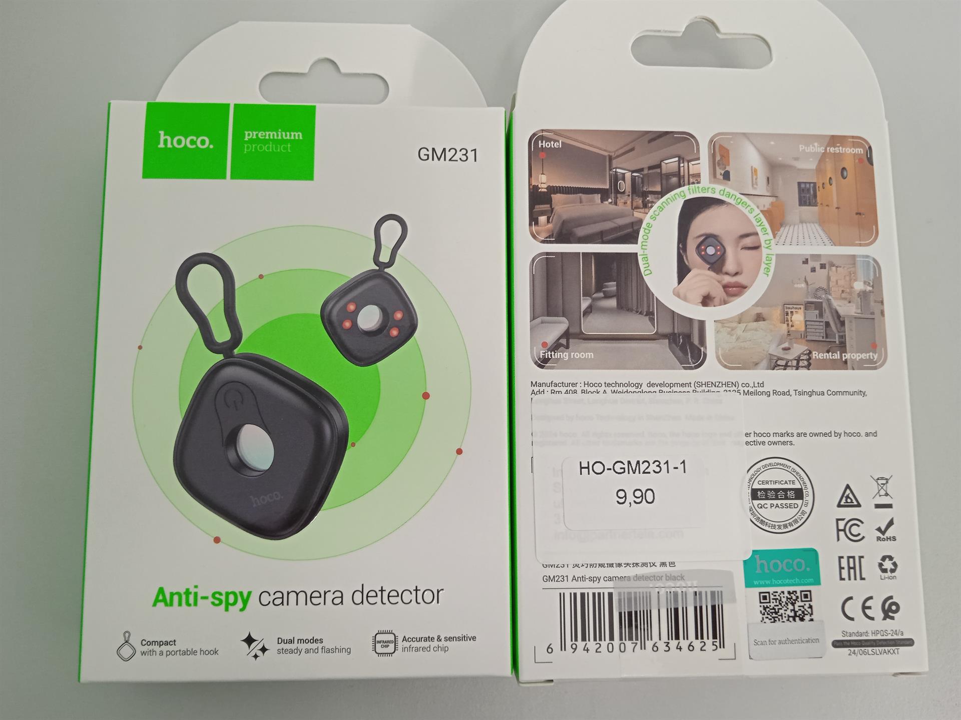 HOCO anti-spy camera detector GM231 Black