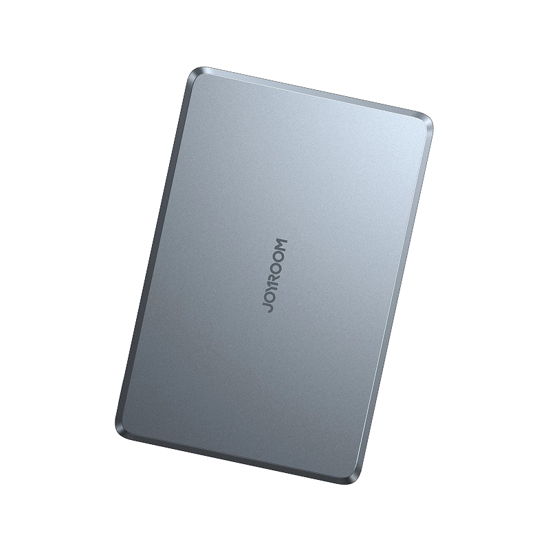 20W Ultra-Slim 14mm Aluminum Magnetic Wireless Power Bank 10000mAh, Titanium Color (Silver)